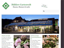 Tablet Screenshot of buehlers-gartenwelt.de